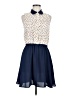 Maison Jules 100% Polyester Polka Dots Blue Casual Dress Size M - photo 1