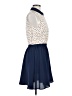 Maison Jules 100% Polyester Polka Dots Blue Casual Dress Size M - photo 4