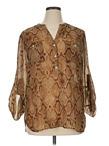 Apt. 9 3/4 Sleeve Blouse (view 1)