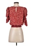 Paper Crane 100% Polyester Red 3/4 Sleeve Blouse Size XS - photo 2