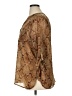 Apt. 9 100% Polyester Animal Print Brown 3/4 Sleeve Blouse Size XL - photo 5