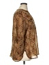 Apt. 9 100% Polyester Animal Print Brown 3/4 Sleeve Blouse Size XL - photo 4