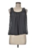 Marina Luna 100% Polyester Gray Sleeveless Blouse Size M - photo 1