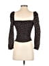 Reformation Black 3/4 Sleeve Top Size 6 - photo 2