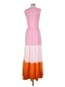 Lands' End Color Block Pink Casual Dress Size XS (tall) - photo 2