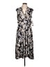 Perceptions Paisley Black Casual Dress Size L - photo 1