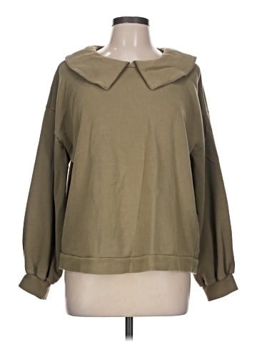 Madewell (Re)sourced Cotton Collared Sweatshirt (view 1)