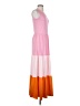Lands' End Color Block Pink Casual Dress Size XS - photo 4