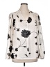 B Collection by Bobeau 100% Polyester Ivory Long Sleeve Blouse Size XL - photo 1