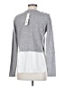 Aqua 100% Cashmere Gray Cashmere Pullover Sweater Size S - photo 2