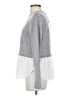 Aqua 100% Cashmere Gray Cashmere Pullover Sweater Size S - photo 5