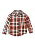 Gymboree Plaid Orange Long Sleeve Button-Down Shirt Size 7 - 8 - photo 1