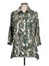 Westbound Paisley Teal 3/4 Sleeve Button-Down Shirt Size L (estimated) - photo 1