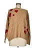 Vince Camuto Hearts Tan Pullover Sweater Size M - photo 1