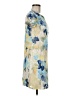 Perceptions Print Blue Casual Dress Size M (petite) - photo 4
