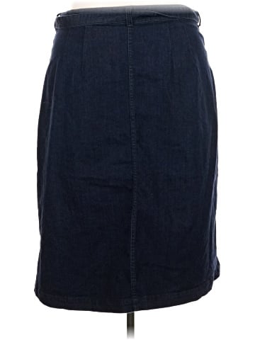 ELOQUII Denim Skirt (view 2)