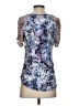 Jennifer Lopez Blue Short Sleeve Blouse Size S - photo 2