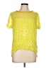 Hale Bob Yellow Short Sleeve Blouse Size L - photo 1