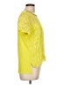 Hale Bob Yellow Short Sleeve Blouse Size L - photo 4