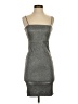 Beginning Boutique 100% Polyester Metallic Gray Cocktail Dress Size S - photo 1