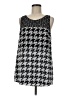 CAbi 100% Polyester Houndstooth Black Casual Dress Size M - photo 1
