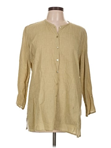 Eileen Fisher 3/4 Sleeve Button-Down Shirt (view 1)