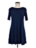 Alya Solid Blue Casual Dress Size M - photo 1
