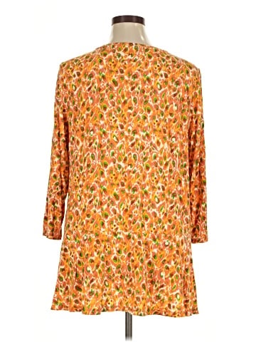 LOGO by Lori Goldstein 3/4 Sleeve Blouse (view 2)