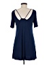 Alya Solid Blue Casual Dress Size M - photo 2