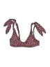 Eberjey Print Burgundy Swimsuit Top Size S - photo 2