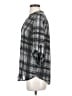 Dynamite 100% Polyester Plaid Gray 3/4 Sleeve Blouse Size XS - photo 5