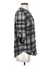 Dynamite 100% Polyester Plaid Gray 3/4 Sleeve Blouse Size XS - photo 4