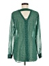 CAbi 100% Polyester Green Long Sleeve Blouse Size M - photo 2
