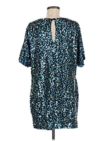 Aqua Cocktail Dress (view 2)