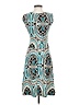 En Focus Studio Graphic Teal Cocktail Dress Size 4 - photo 2