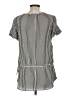 BCBGMAXAZRIA 100% Silk Black Short Sleeve Blouse Size M - photo 2