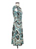 En Focus Studio Graphic Teal Cocktail Dress Size 4 - photo 4