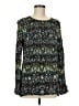J.Jill 100% Rayon Print Teal Long Sleeve Blouse Size M - photo 1