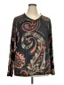 Unbranded Paisley Brown Long Sleeve Blouse Size 3X (4XL) - photo 1