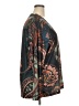 Unbranded Paisley Brown Long Sleeve Blouse Size 3X (4XL) - photo 4