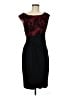Connected Apparel 100% Polyester Black Cocktail Dress Size 8 - photo 1