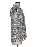 T Tahari 100% Polyester Animal Print Ivory Short Sleeve Blouse Size M - photo 4