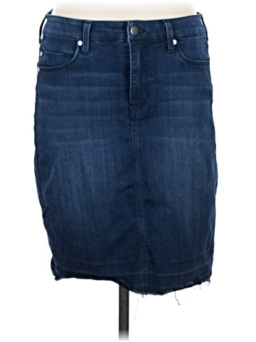 Liverpool Los Angeles Denim Skirt (view 1)