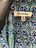 Max Studio 100% Polyester Paisley Teal Short Sleeve Blouse Size XS - photo 7