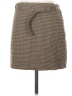 MNG Houndstooth Brown Casual Skirt Size S - photo 1