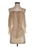 Harlyn 100% Polyester Gold Sleeveless Blouse Size S - photo 1