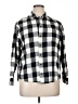 Madewell 100% Cotton Checkered-gingham Black Long Sleeve Button-Down Shirt Size XL - photo 1