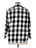 Madewell 100% Cotton Checkered-gingham Black Long Sleeve Button-Down Shirt Size XL - photo 2