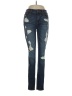 Express Jeans Hearts Blue Jeans Size 4 - photo 1
