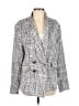 Aqua 100% Polyester Tweed Silver Blazer Size L - photo 1